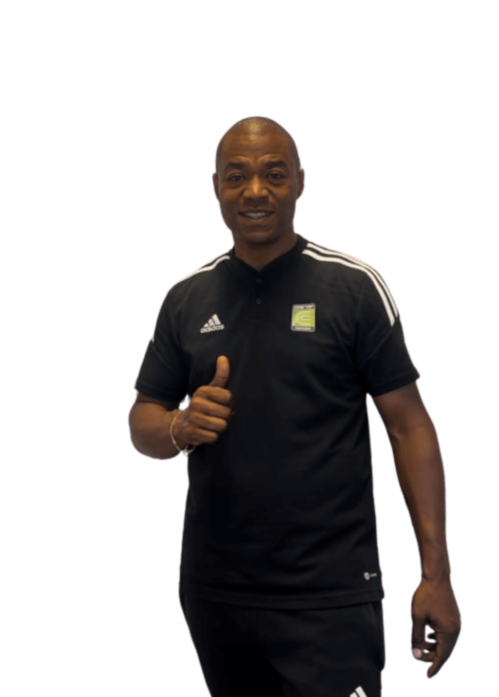 Rainel Woerdings in Coerver-trainerskleding